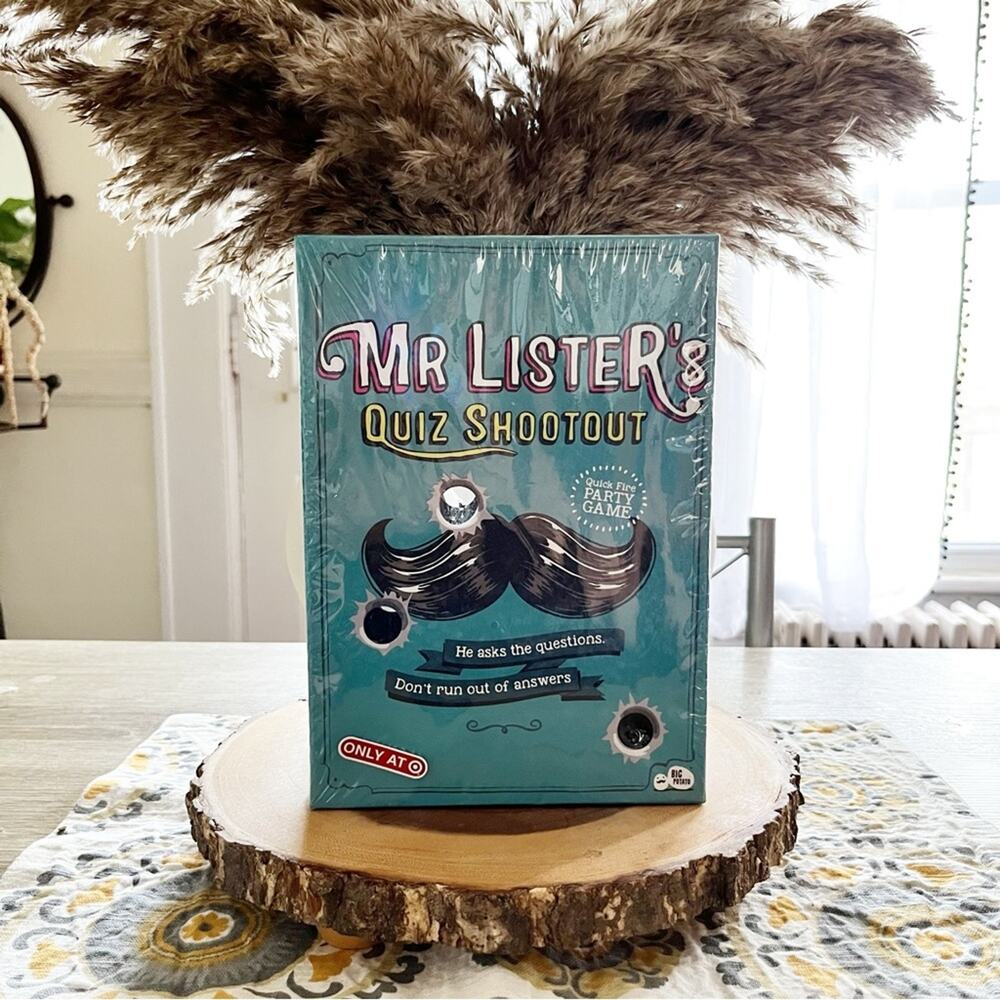 Trivia Board Game Mr Lister Quiz Shootout NIB Family Game Night, New!